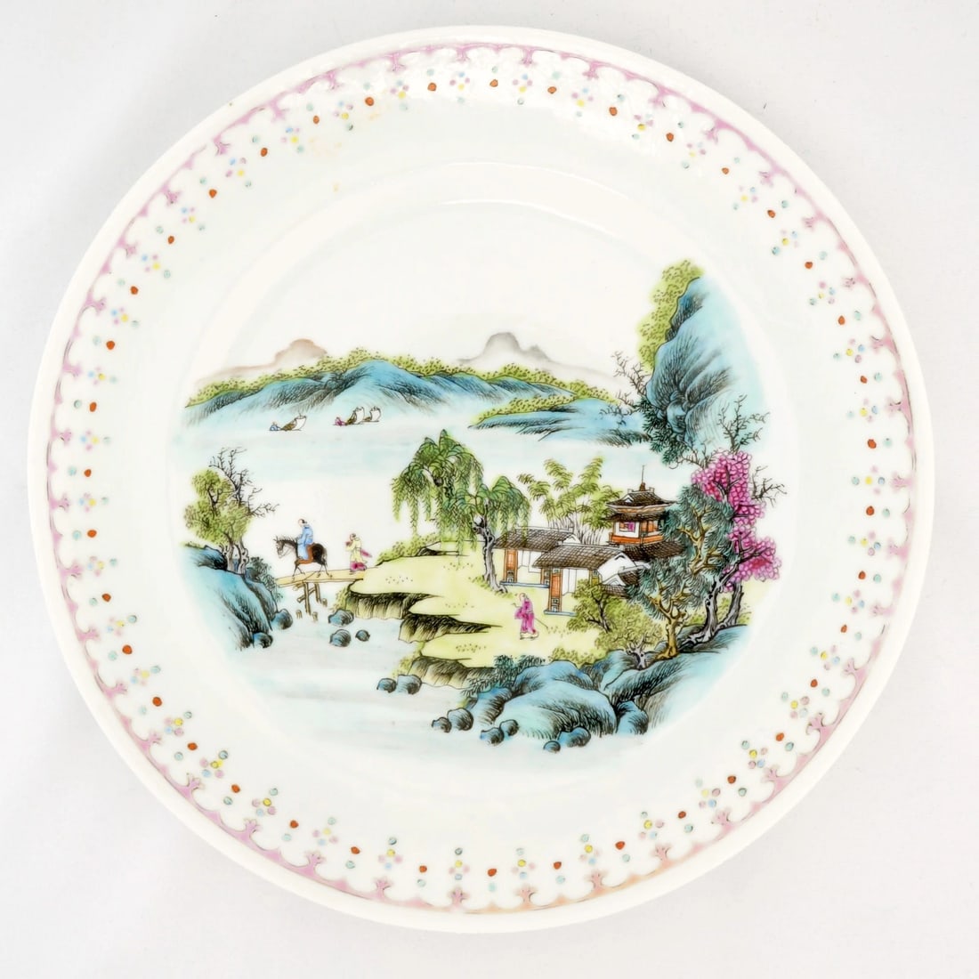 Qing/Rep Chinese Porcelain Cabinet Plate - 2