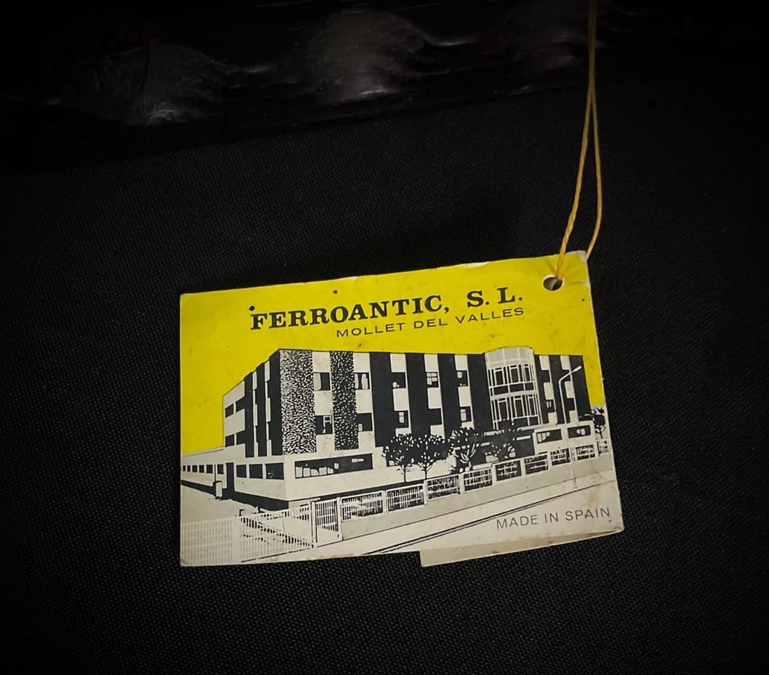 Vintage and Rare 1910 Ford Metal Sculpture on Wooden Base by Ferroantic - 11