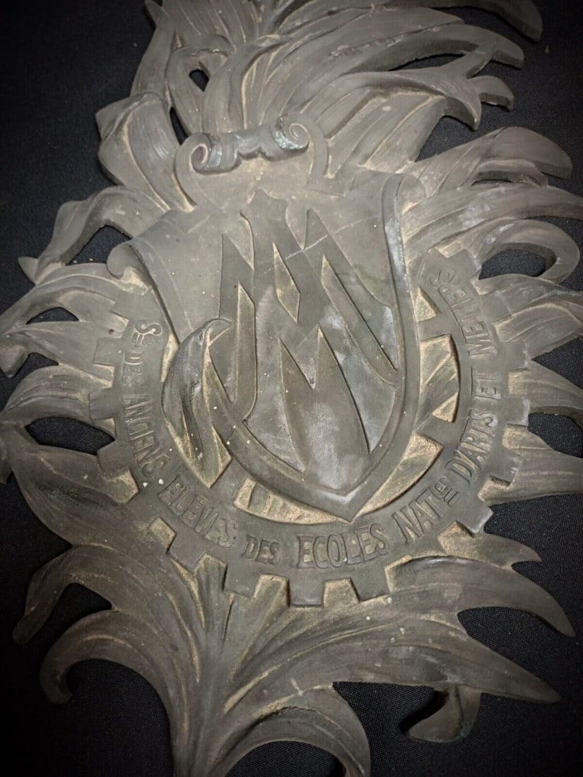 Antique 19th/Early 20th Century Commemorative Bronze Plaque - Gadzarts - 3