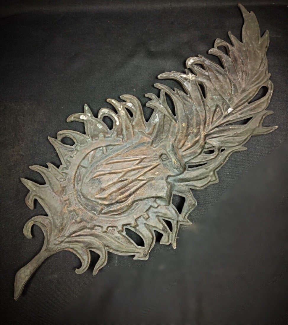 Antique 19th/Early 20th Century Commemorative Bronze Plaque - Gadzarts - 4