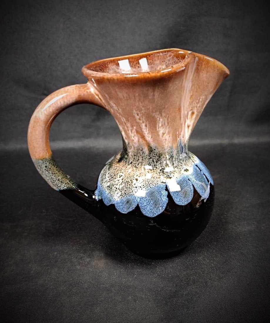 Pitcher "Savines les Lacs" Genuine High-Fired Flame Glazed Stoneware - 3