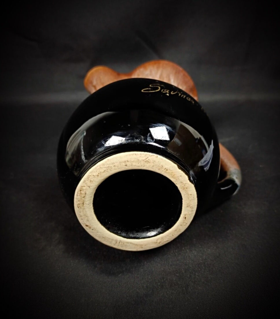 Pitcher "Savines les Lacs" Genuine High-Fired Flame Glazed Stoneware - 7