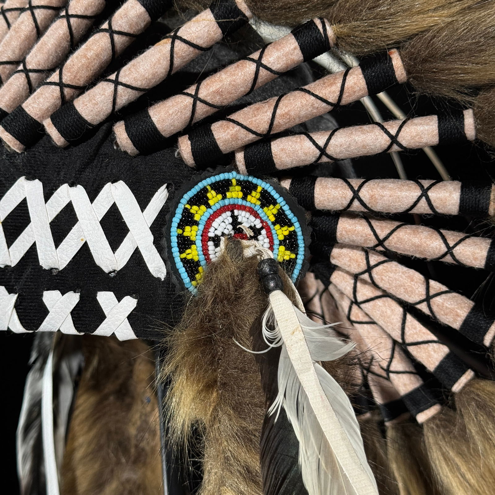 Beautiful remake of an Indian Headdress on a custom stand - 3