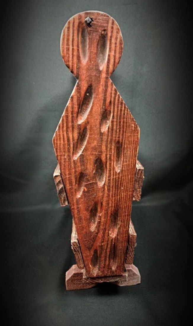 Vintage 1940s Wooden Magazine Rack – Classic Storage for Newspapers - 6