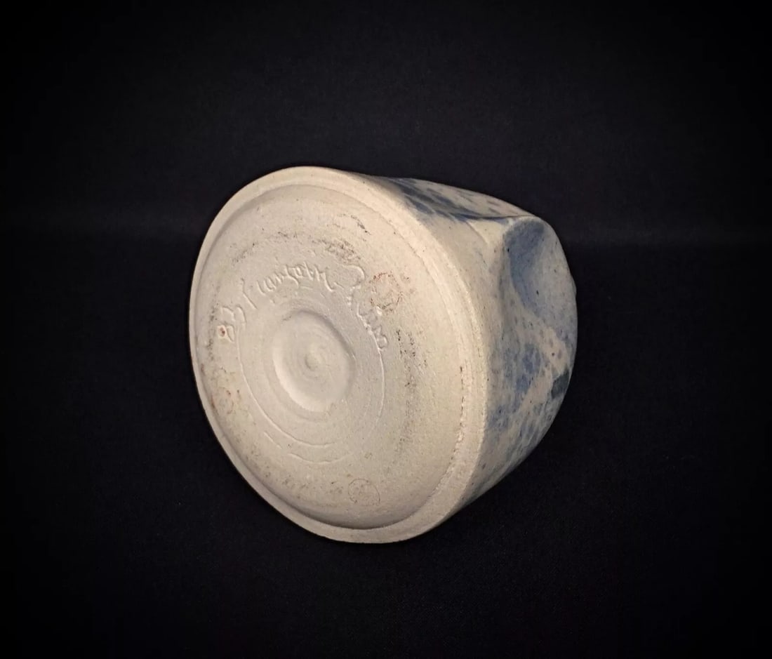 Charming Blue and White Faience Soliflore Vase – Signed and Numbered - 6