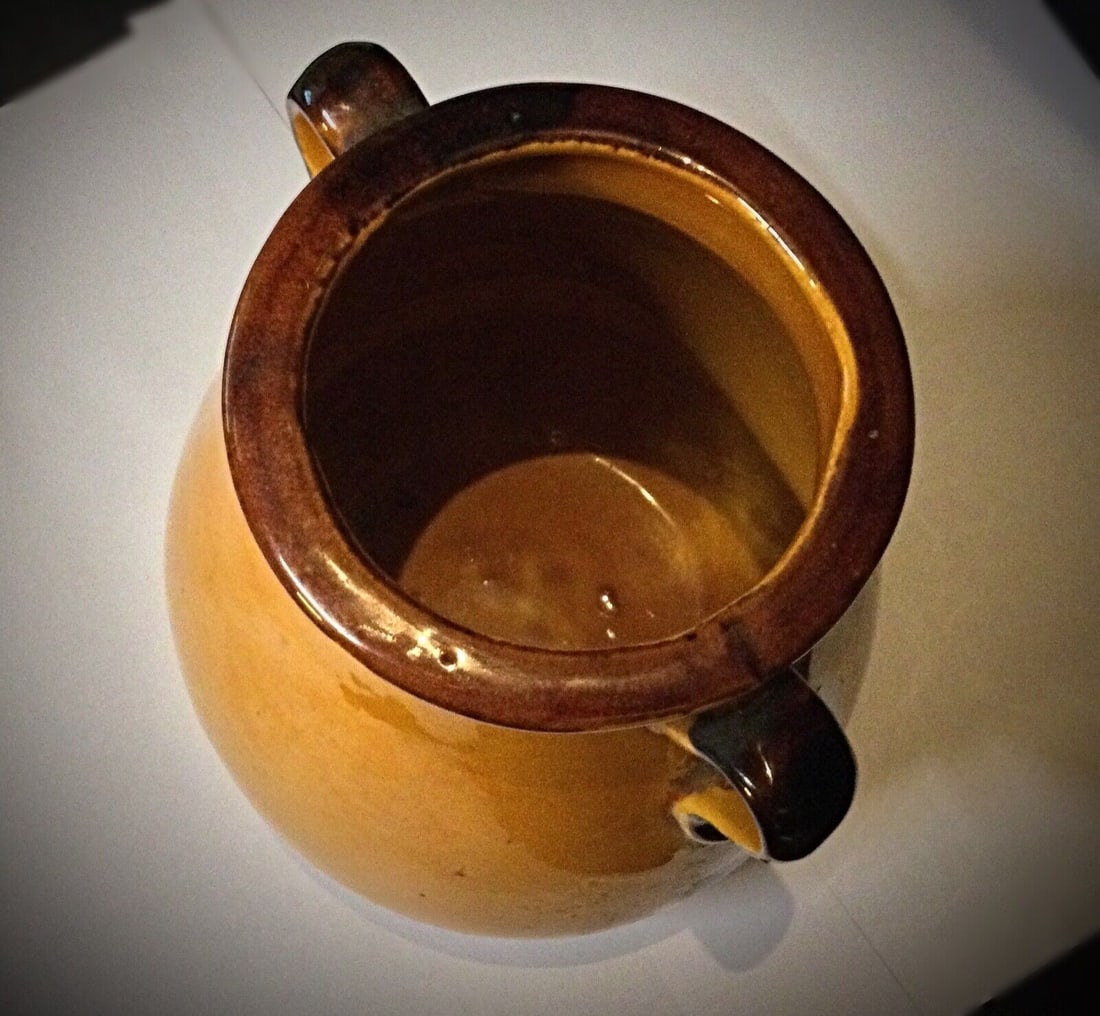 Antique Faience Pot with Handle and Floral Decoration - 5