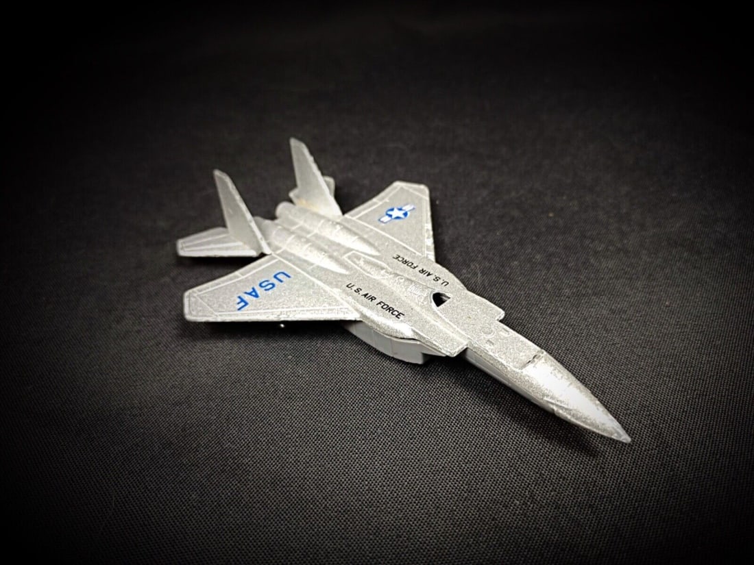 Vintage Sonic Flasher USAF Miniature Airplane – Small Collectible Toy - 4