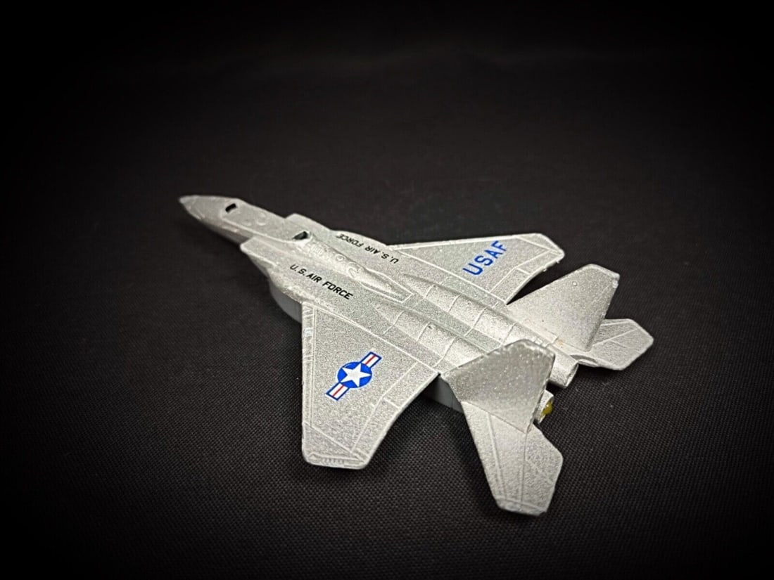 Vintage Sonic Flasher USAF Miniature Airplane – Small Collectible Toy - 5