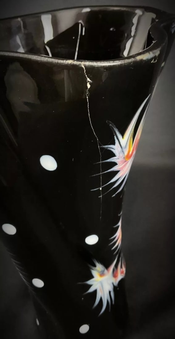 Twisted Ceramic Vase, Late 20th Century, Multicolored - 4