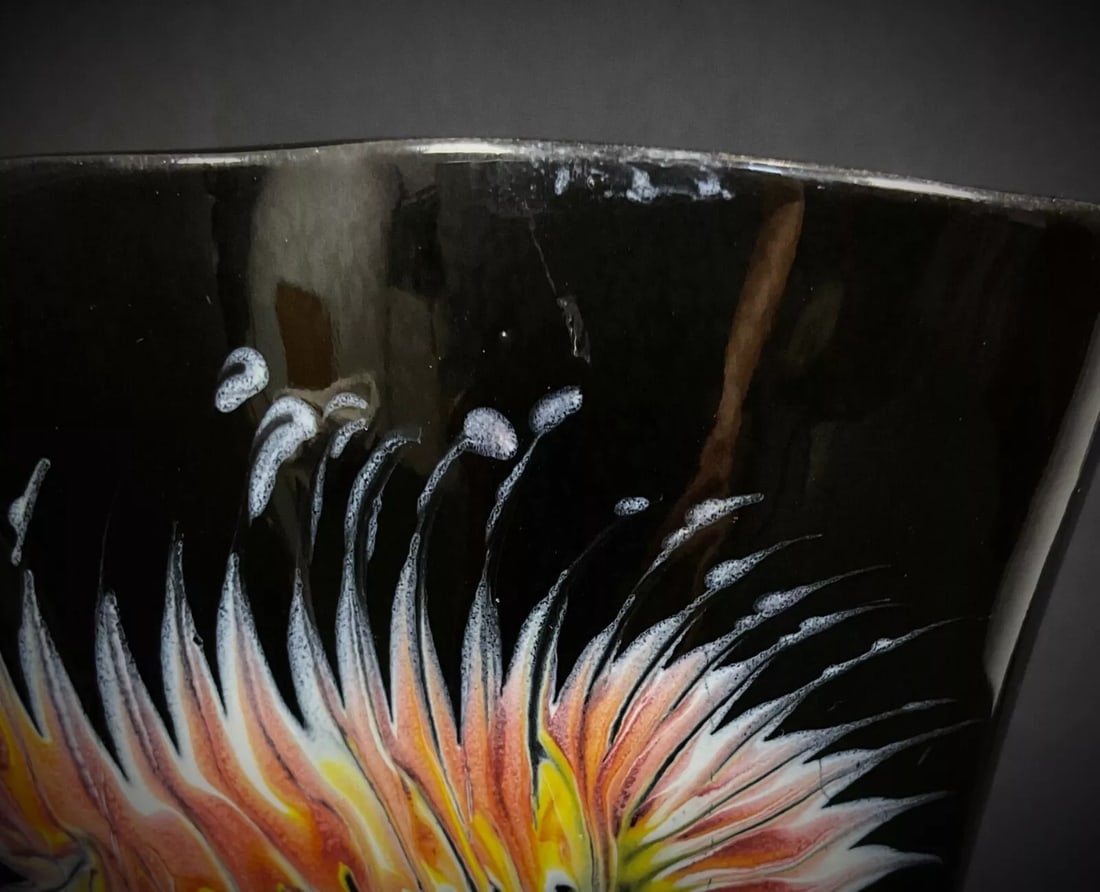 Twisted Ceramic Vase, Late 20th Century, Multicolored - 5