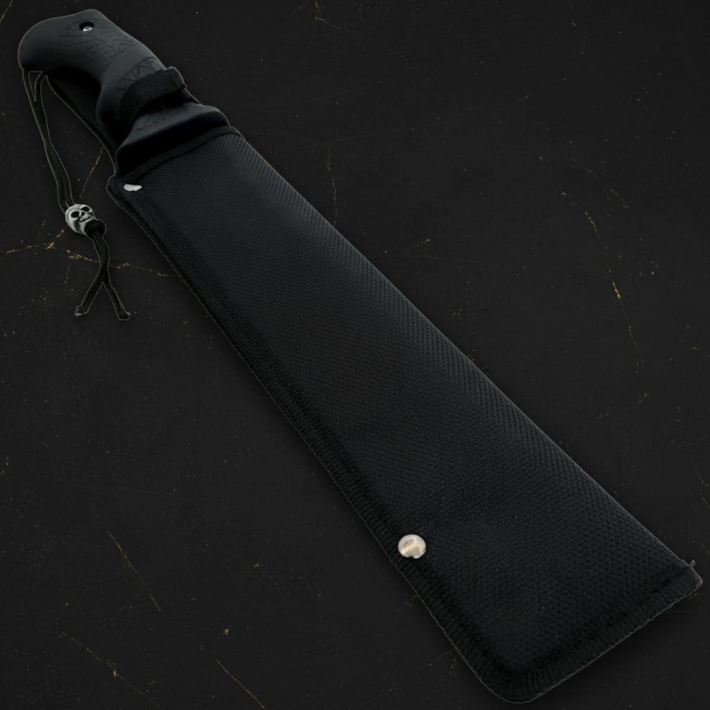 Full Tang Tactical Bowie Machete 15.5" Fixed Blade Survival Knife with Sheath - 3