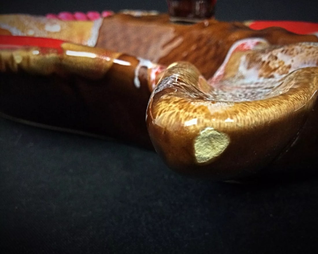 Beautiful Vallauris Compartmentalized Appetizer Dish – Fish and Rooster - 7