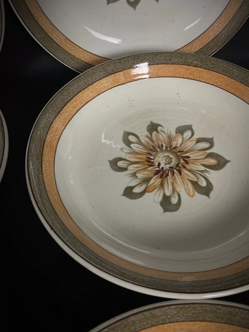 Rare Set of 12 French CNP Grès de la Vallée Dessert Bowls - 3