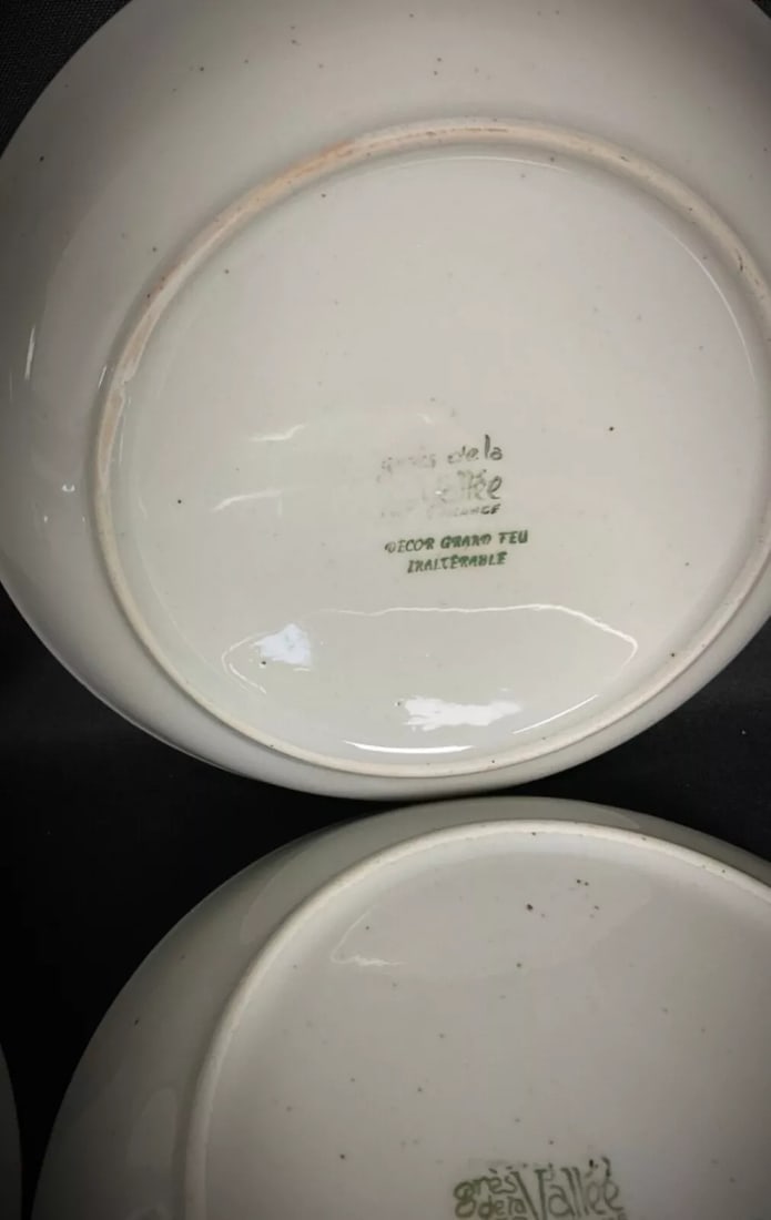 Rare Set of 12 French CNP Grès de la Vallée Dessert Bowls - 6