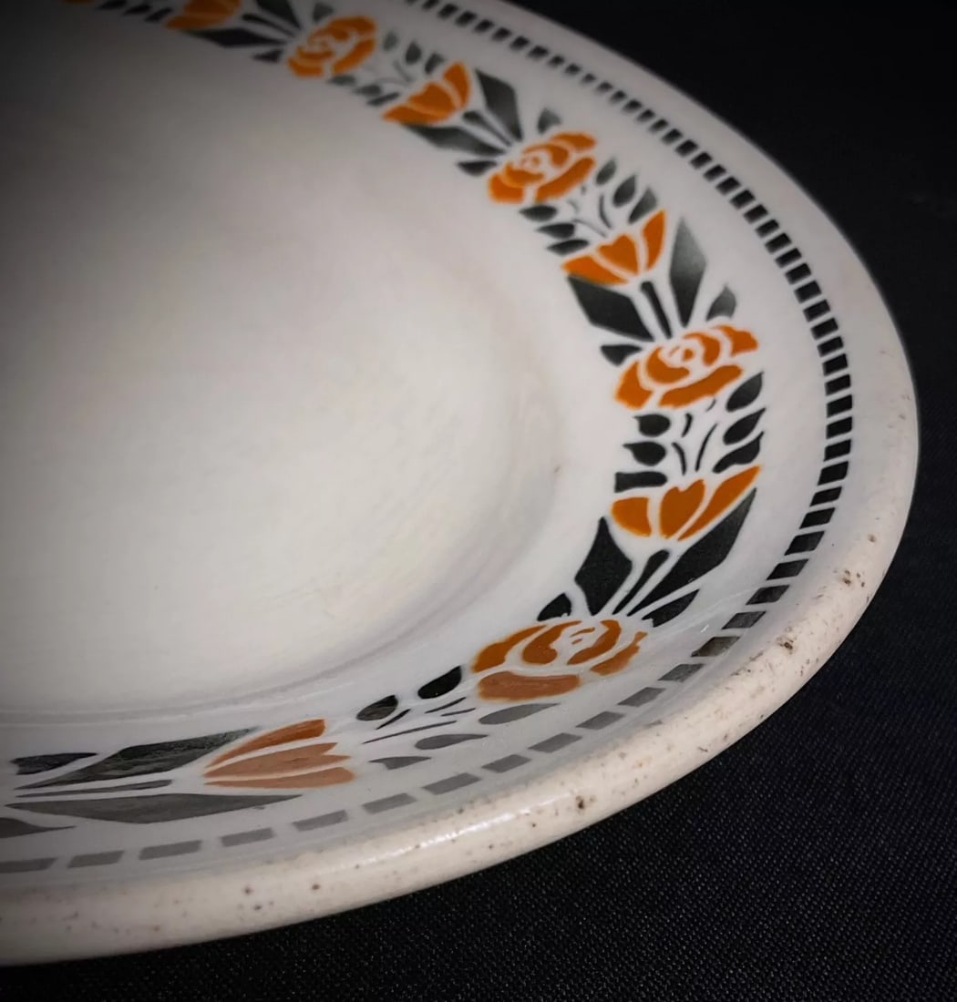 Vintage Art Deco Oval Platter by Badonviller, "Denise" Model, France - 6