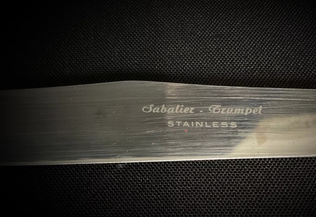 Rare Sabatier Trumpet Stainless Steel Cutlery Set in Box – 3 Pieces - 3