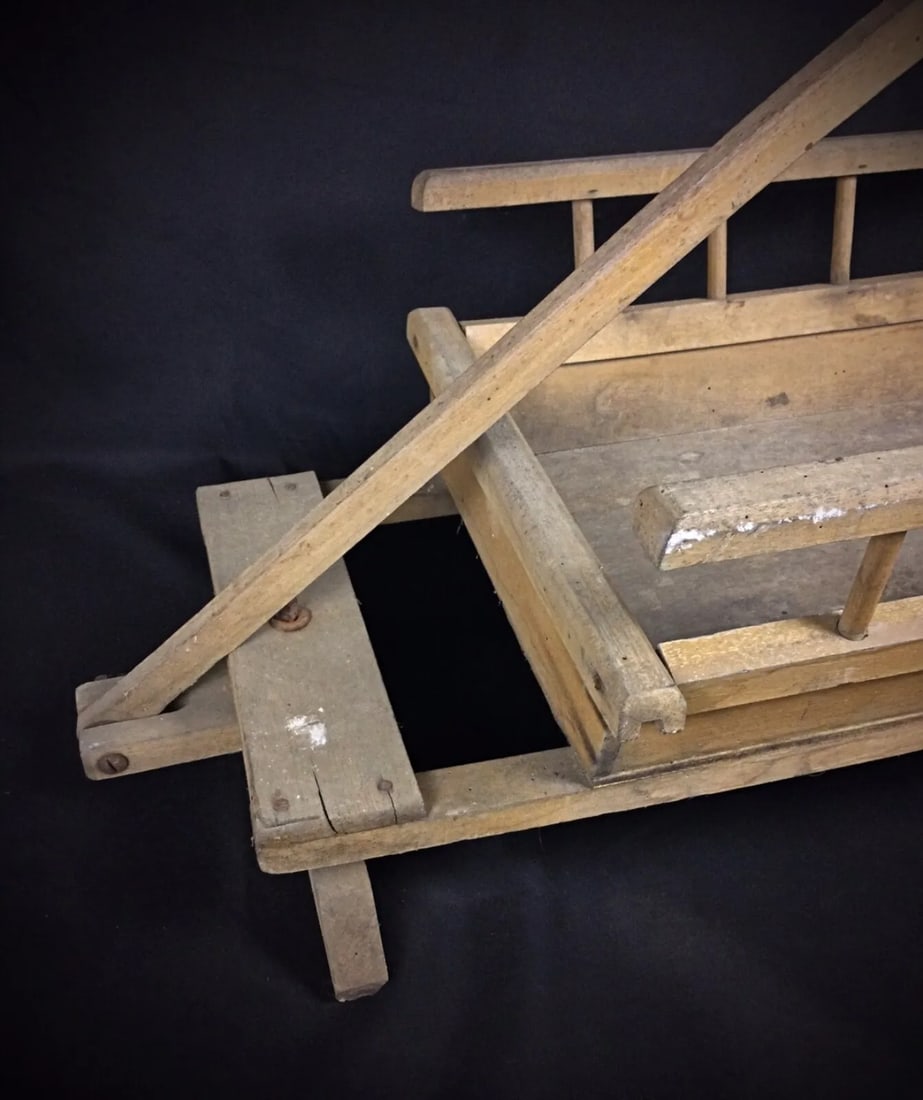 Antique 20th Century Wooden Two-Wheeled Cart - 4