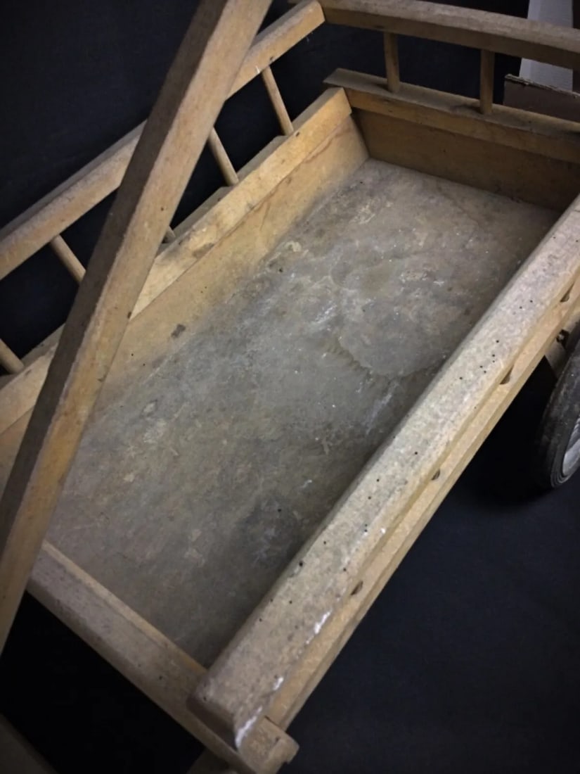 Antique 20th Century Wooden Two-Wheeled Cart - 6