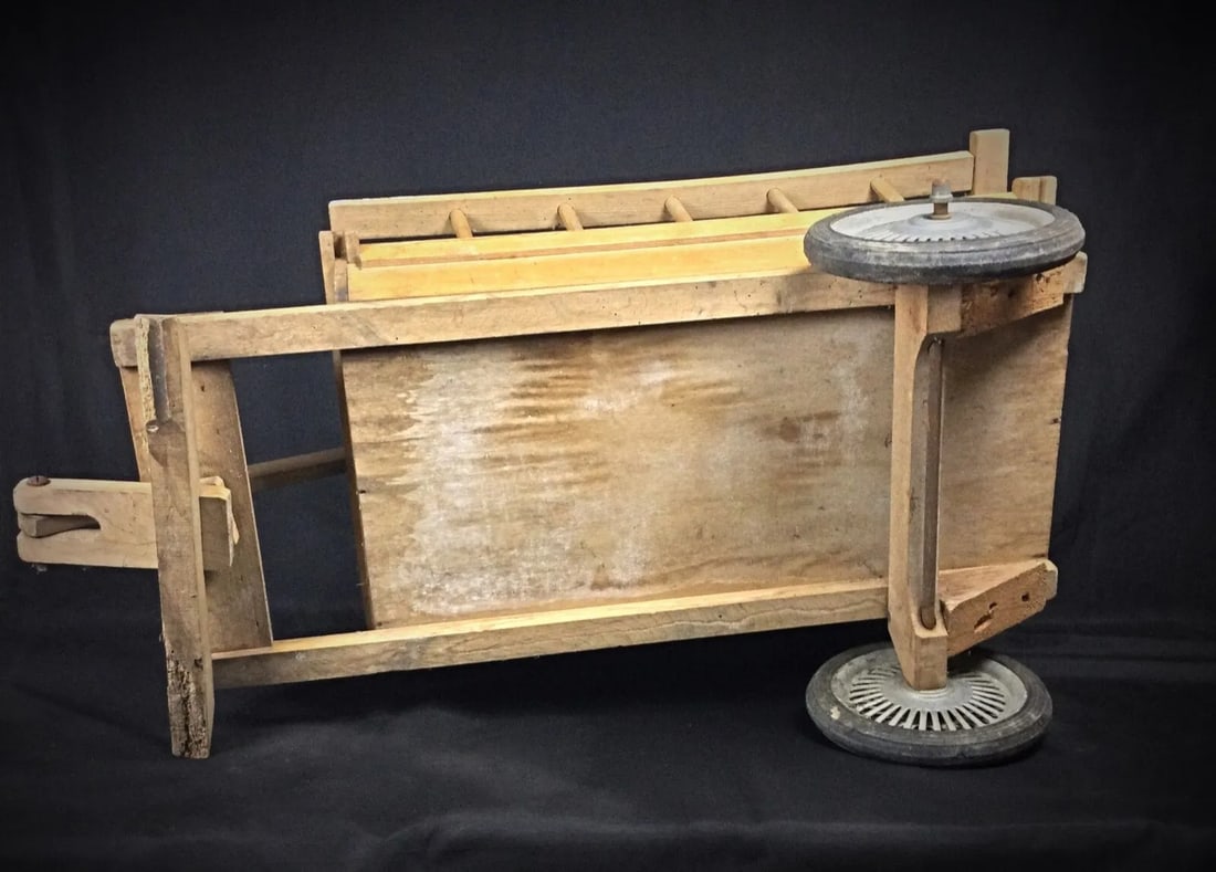 Antique 20th Century Wooden Two-Wheeled Cart - 8