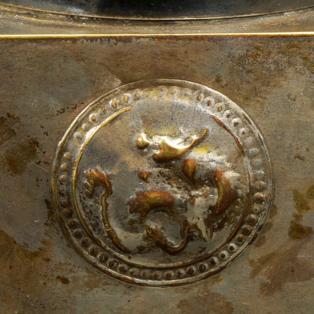 Hong Kong Paktong Oil Lamp Base c 1950 - 10