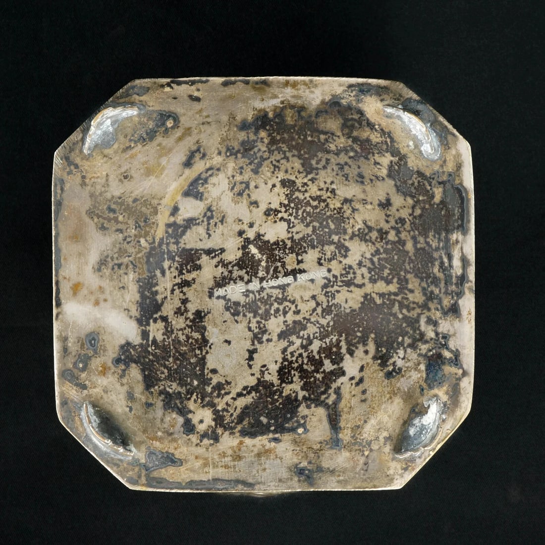 Hong Kong Paktong Oil Lamp Base c 1950 - 11