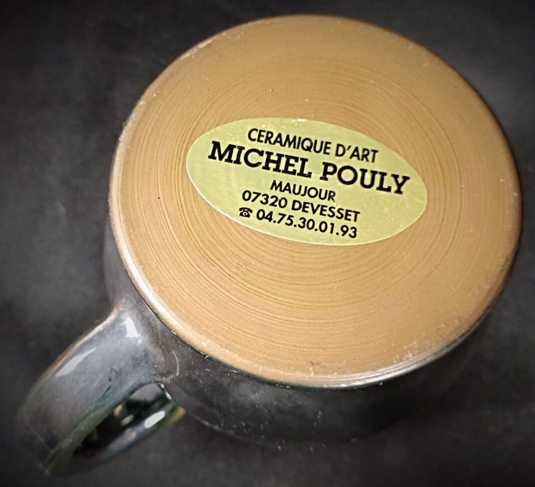 Modern Art Ceramic Pitcher Signed by Michel Poully - 7