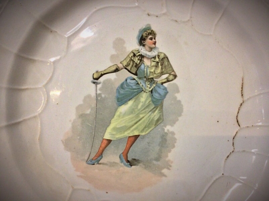 Antique Faience Plate - 20th Century or Earlier, "Hamage Nord" Design - 3