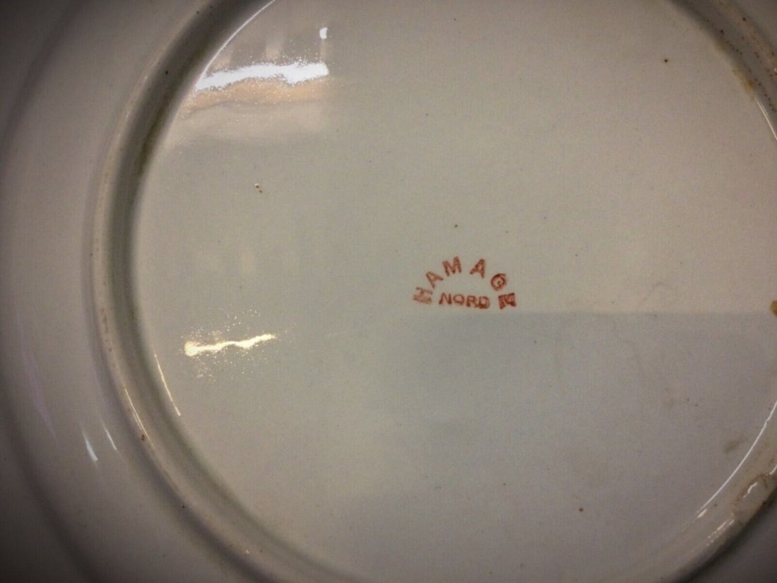 Antique Faience Plate - 20th Century or Earlier, "Hamage Nord" Design - 6