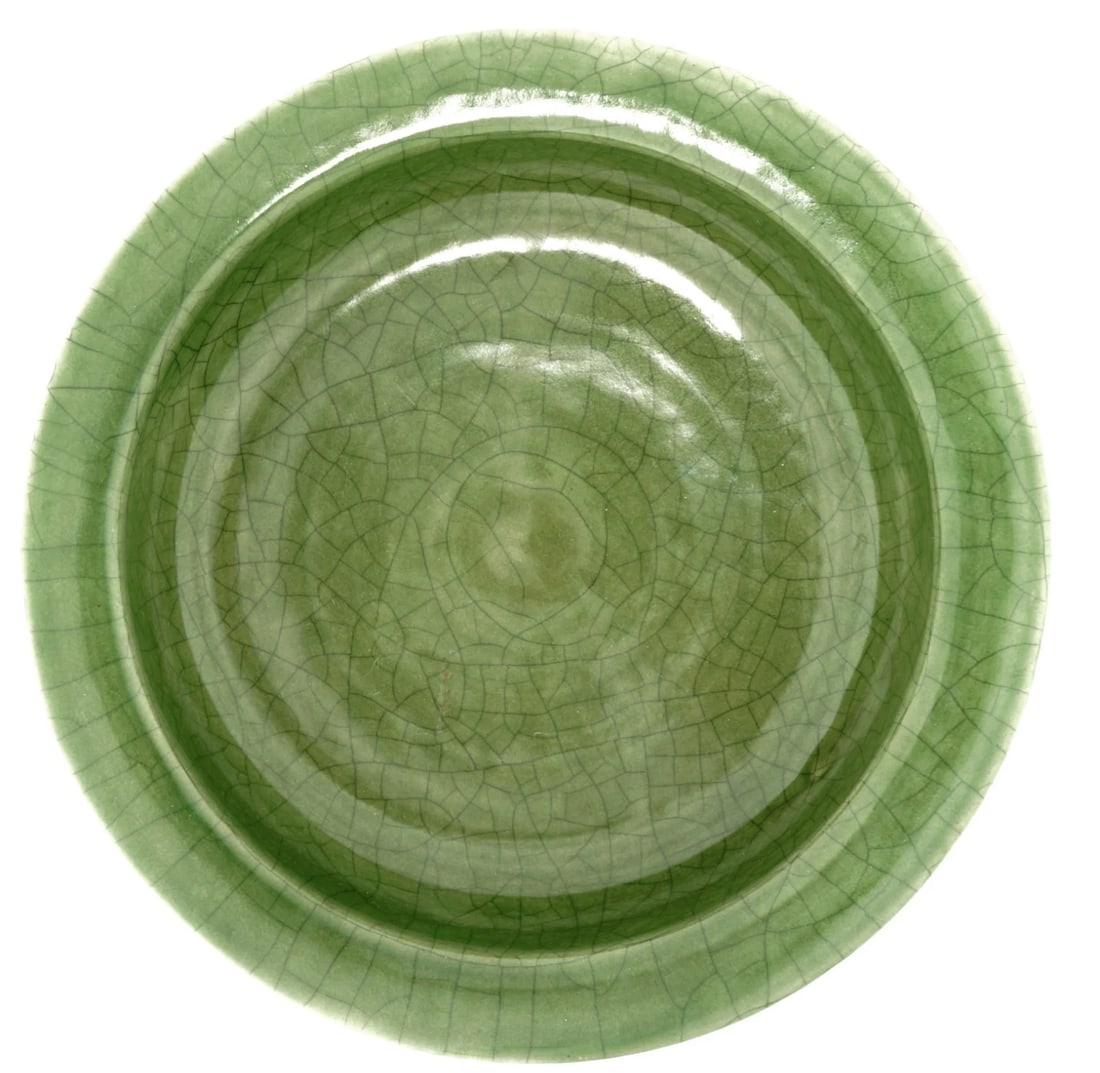 Large 19th C Chinese Celadon Tripod Censer - 4