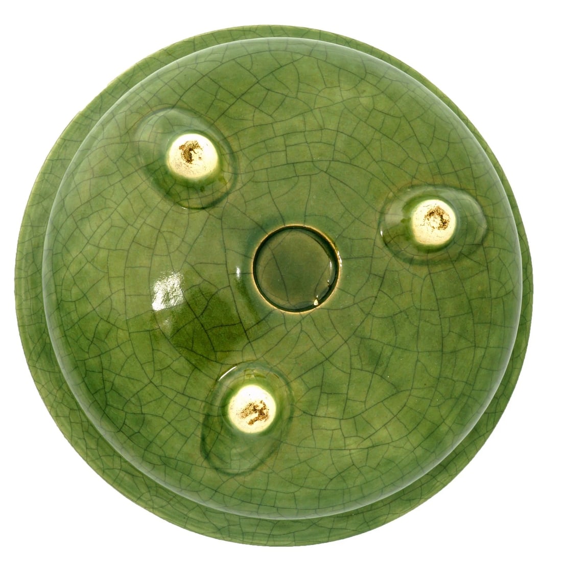 Large 19th C Chinese Celadon Tripod Censer - 7