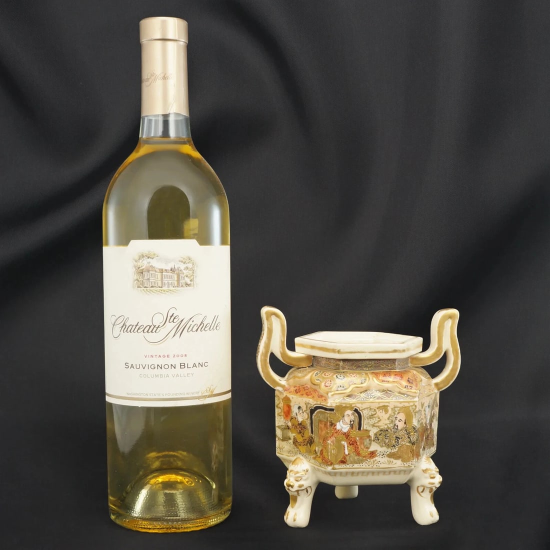 19th C Japanese Satsuma Censer with Arms - 3