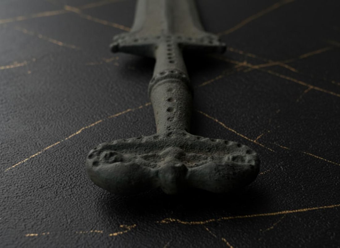 Ancient Scythian Akinak Dagger Collectible Short Sword 30 cm - 5