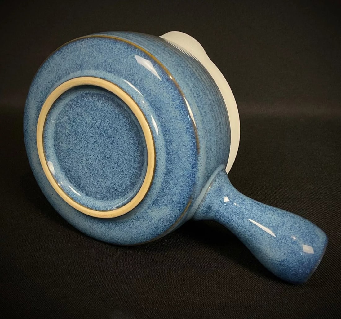 Vintage Blue and White Faience Sauce Boat – Elegant Gravy Boat, 16.5 cm - 7