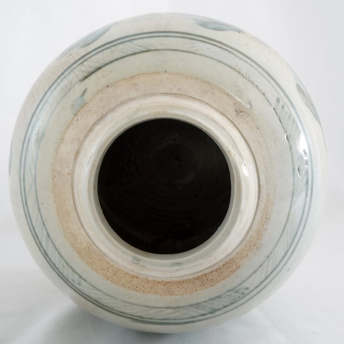 Chinese Blue + White Ginger Jar Late 18th C - 9