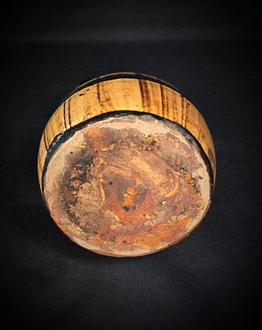 Antique Ceramic Barrel-Shaped Pitcher – Charming Vintage Design - 4