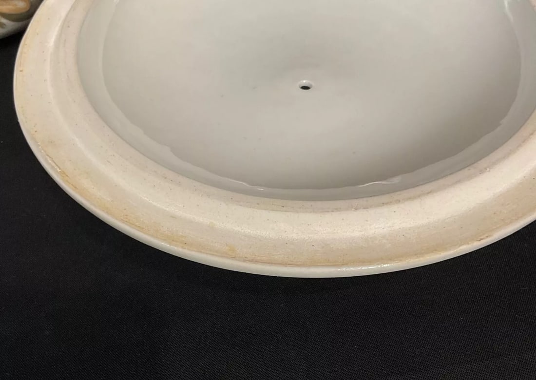 Antique 20th-Century French Stoneware Soup Tureen by La Vallée Castille - 6