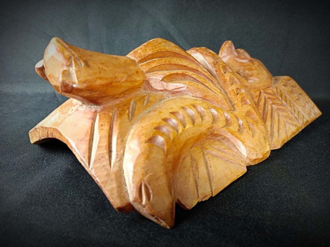 Antique Hand-Carved Maya Wooden Mask - Indigenous American Art - 8