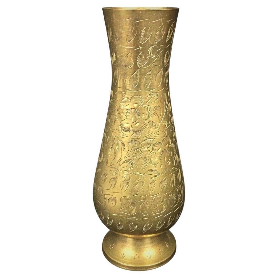 Hand-Engraved Gilded Vase "India" – Elegant Vintage Decor (1 of 5)