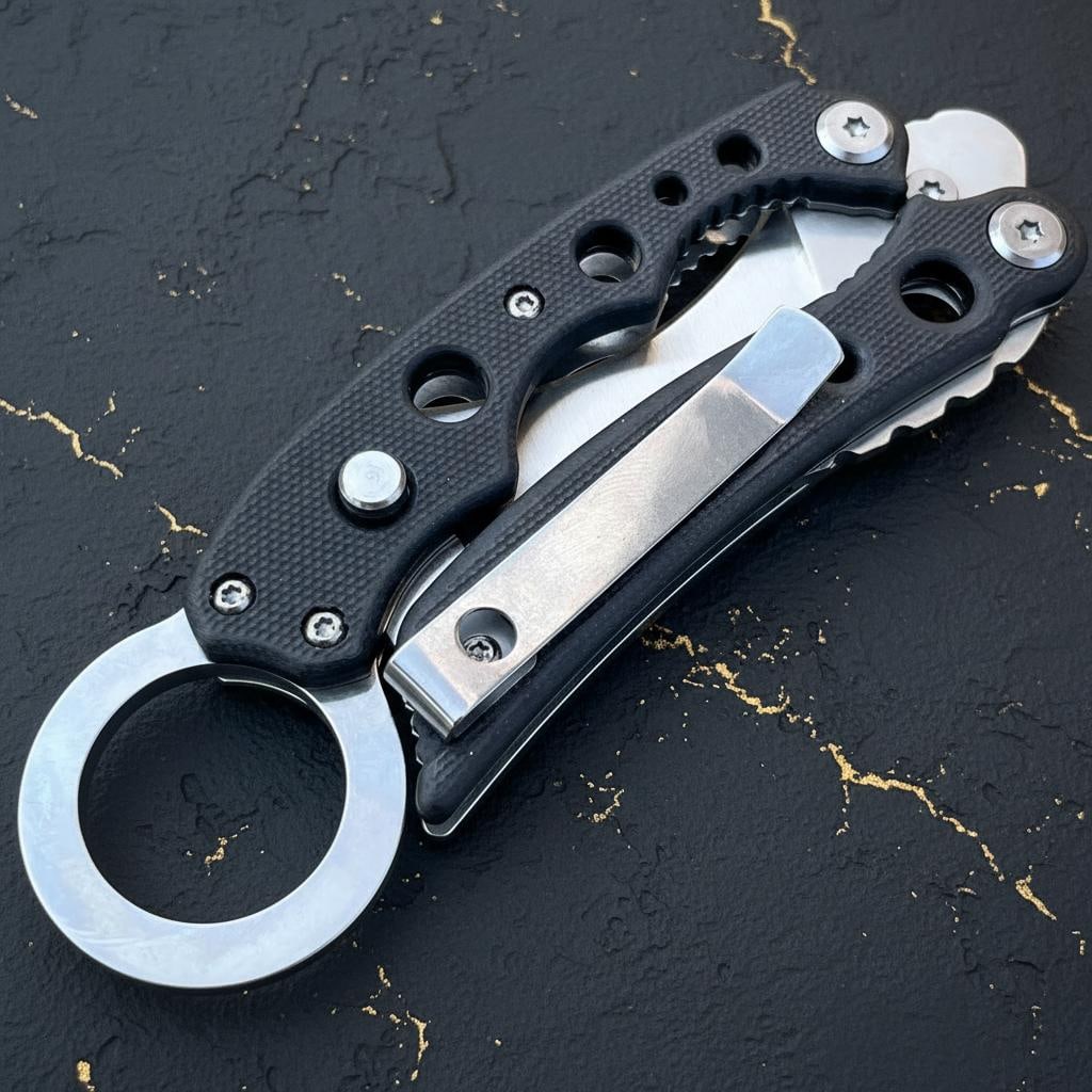 Predator Folding Karambit Pocket Knife 7CR17MOV Tactical Claw Blade G10 Handle - 6