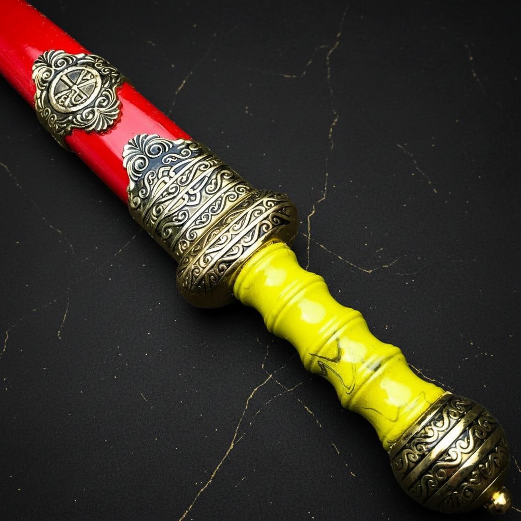 Roman Gladiator Gladius Dagger 10.25" Medieval Fixed Blade Sword with Scabbard - 3