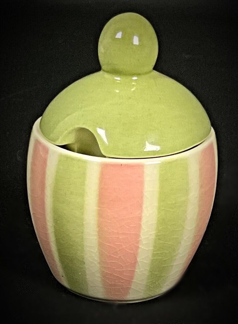 Vintage W. Goebel Mustard Pot – Enameled & Crackled Glaze, West Germany - 2