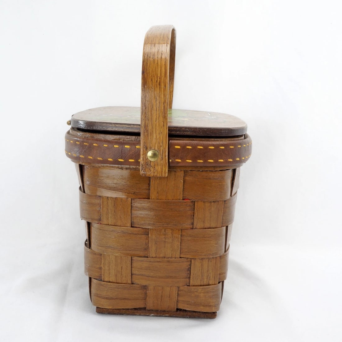 Vintage Caro Nan Golf Themed Basket Purse - 10