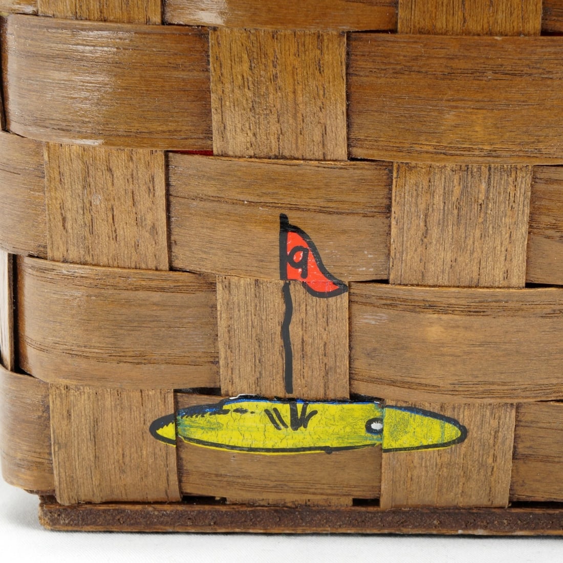 Vintage Caro Nan Golf Themed Basket Purse - 13