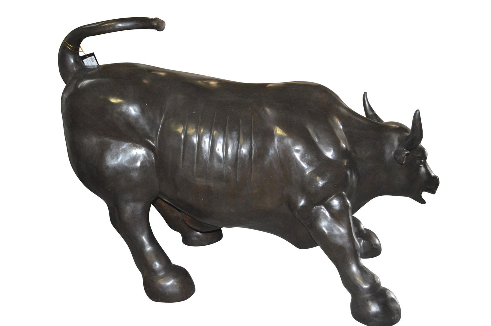 Wall street Bull - large Bronze Statue - Size: 22"L x 50"W x 33"H. - 4