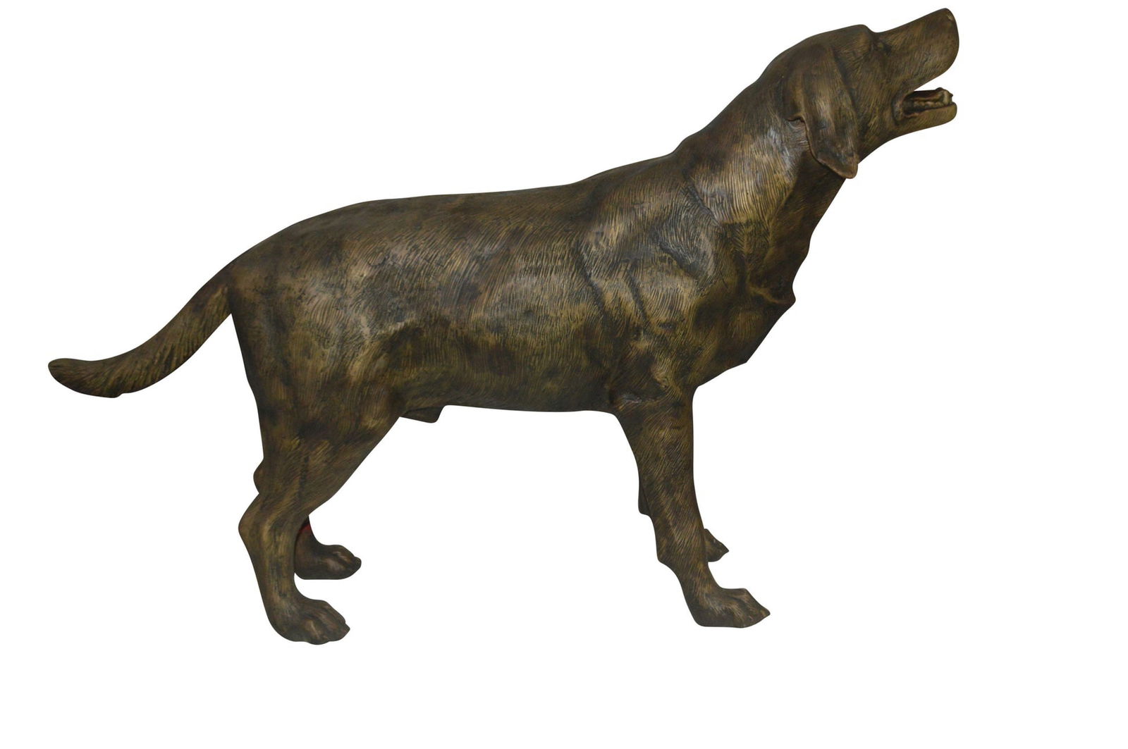 Labrador Retriever Bronze Statue - Size: 12"L x 50"W x 31"H. - 4