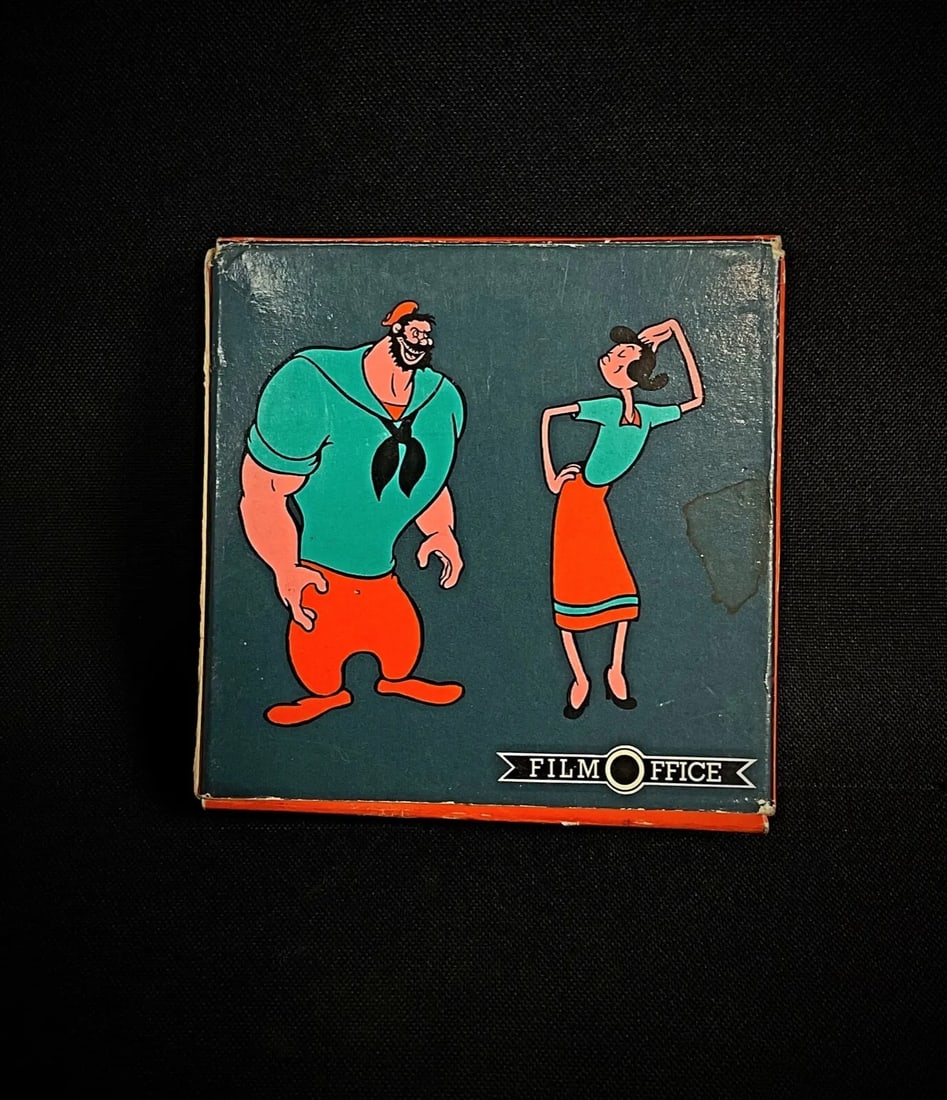 Vintage Film Reel of "Popeye the Street Vendor" Original Office Release - 7