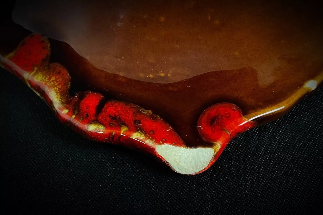 Vintage 20th-Century Vallauris Leaf-Shaped Serving Platter - 3