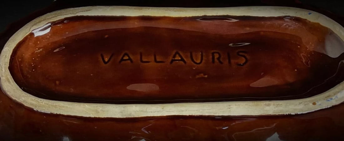 Vintage 20th-Century Vallauris Leaf-Shaped Serving Platter - 6