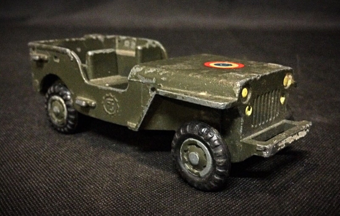 Vintage Military Toy Car by France Jouets – Used Condition - 2