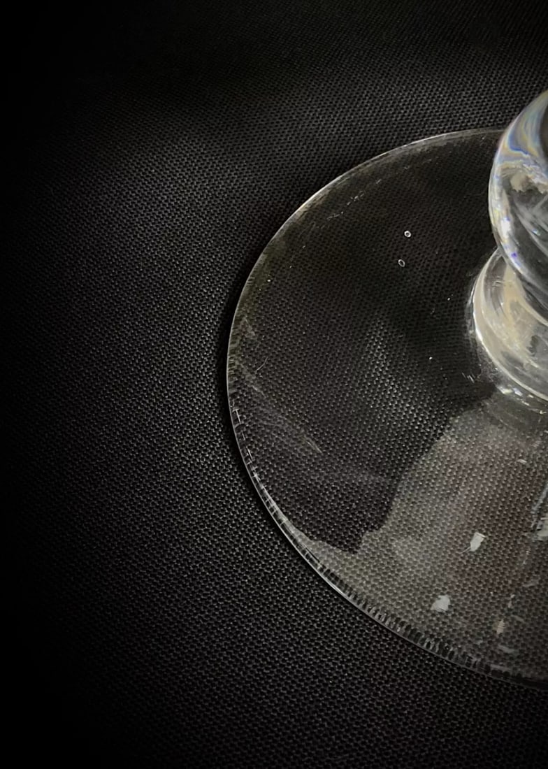 Elegant Set of 10 Large 24 cm Vintage Crystal Wine Glasses, 20th Century - 3